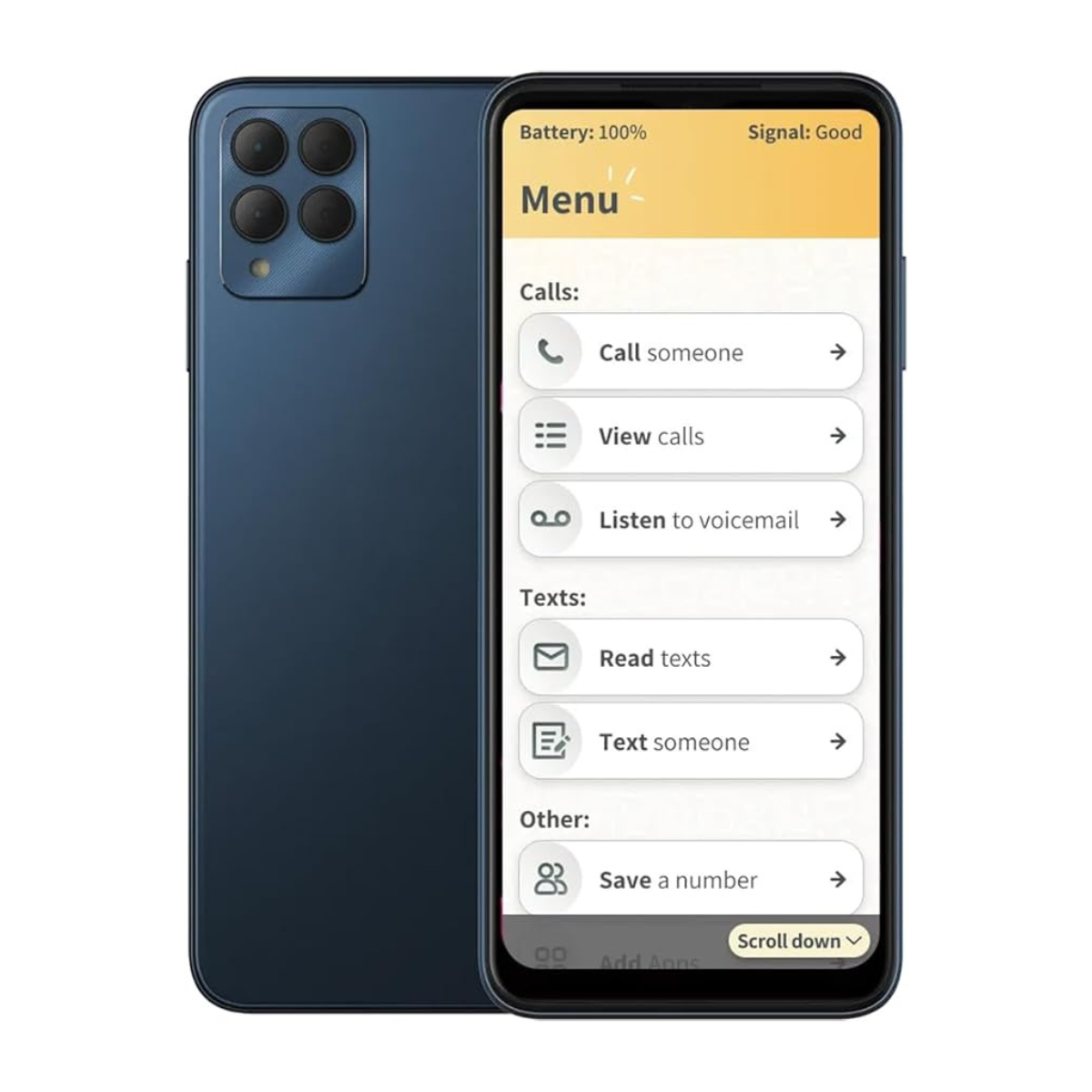 Chatsie Smartphone | Simple Android Phone with Large Screen — VitaDora UK