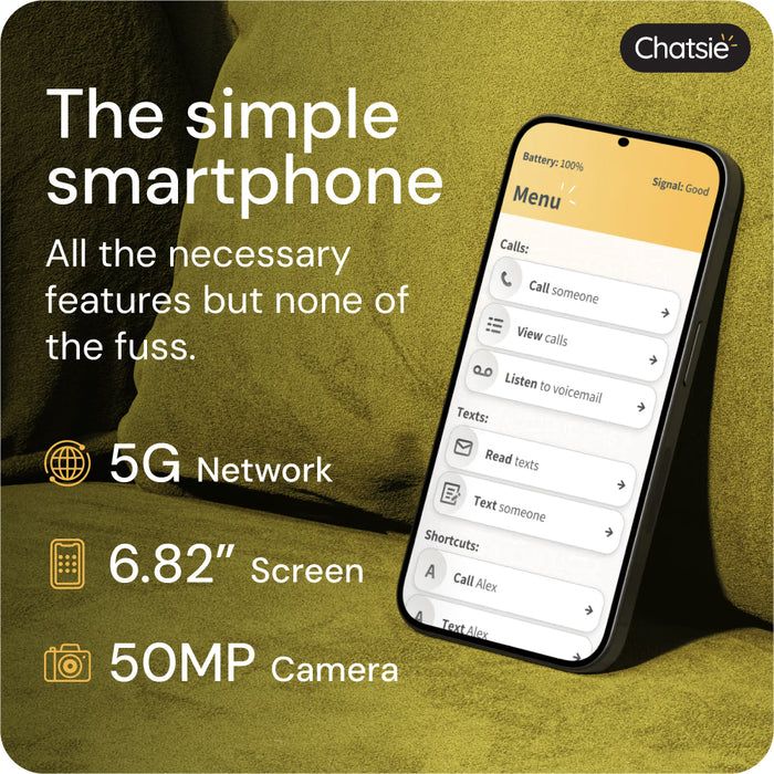 Chatsie Smartphone – Easy-to-Use Android Phone