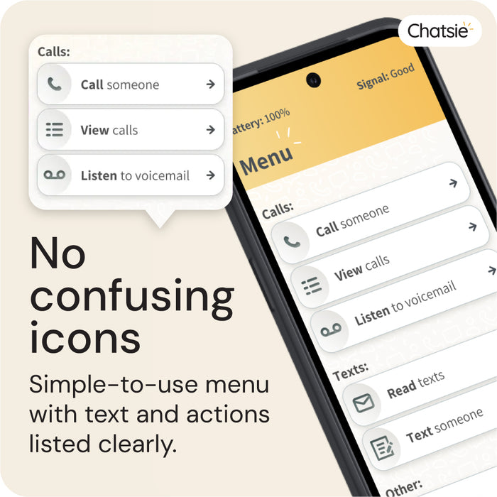 Chatsie Smartphone – Easy-to-Use Android Phone