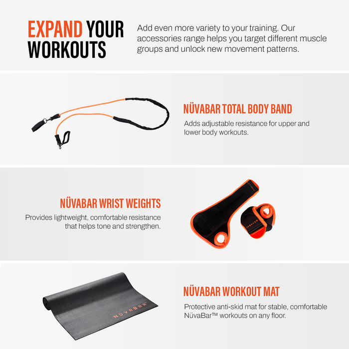 NuvaBar Full Body Exercise Bar