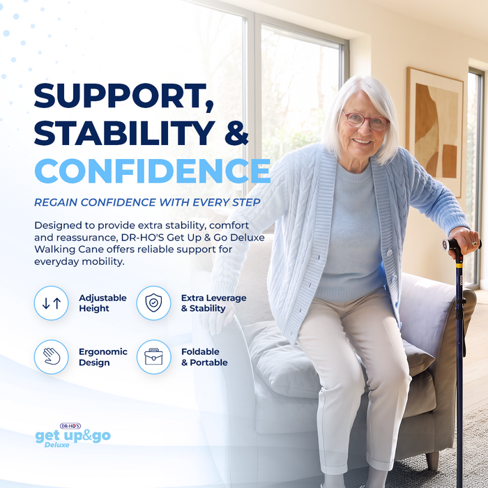DR-HO'S Get Up & Go Deluxe Walking Cane