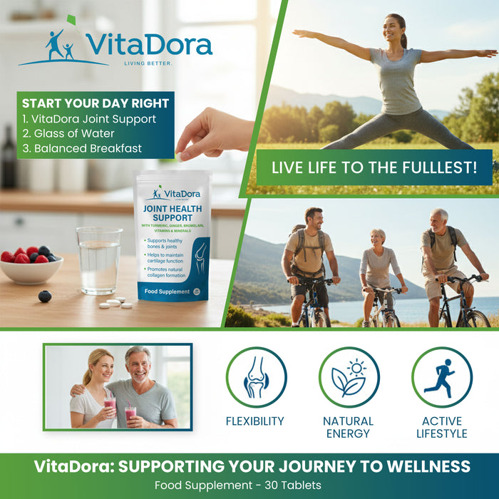 VitaDora Joint Health Support Supplements - 30 Day Supply