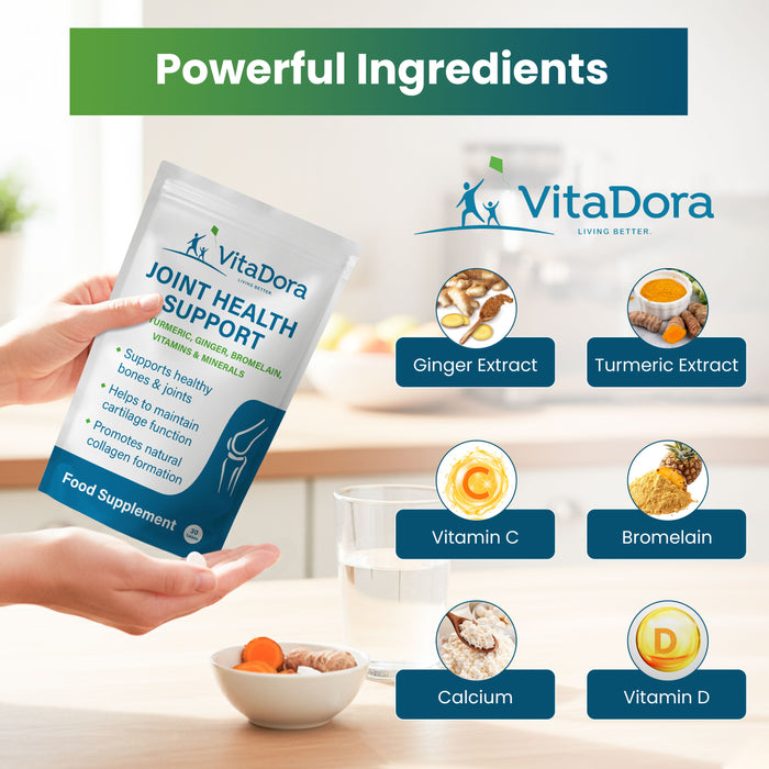 VitaDora Joint Health Support Supplements - 30 Day Supply